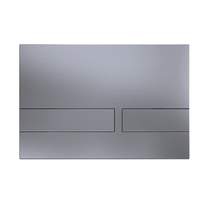 Crosswater Venue Flush Plate With Dual Buttons (NEW - Br Steel).