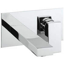 Crosswater Verge Wall Mounted Basin Mixer Tap (Chrome).