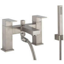 Crosswater Verge Bath Shower Mixer Tap & Kit (Brushed Stainless Steel).