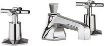 Crosswater Waldorf 3 Hole Basin Tap With Crosshead Handles.
