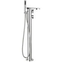 Crosswater Wisp Floor Standing Thermostatic Bath Shower Mixer Tap (Chrome).