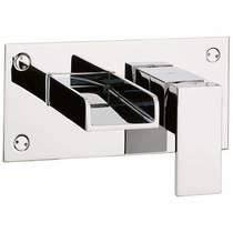 Crosswater Water Square Wall Mounted Basin Tap (Chrome).