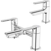 Methven Kea Basin & Bath Filler Tap Pack (Chrome).