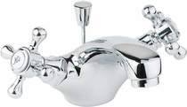 Deva Tudor Mono Basin Mixer Tap With Pop Up Waste (Chrome).