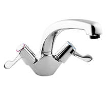 Deva Vitality Sink Mixer Kitchen Tap With Lever Handles (Chrome).