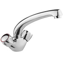 Deva Vitality Sink Mixer Kitchen Tap With Copper Tails (Chrome).