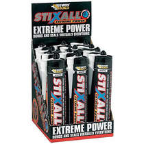 Everbuild STIXALL 12 x Extreme Power Sealant & Adhesive (12 Tubes, White).