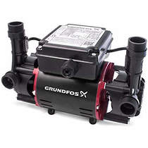 Grundfos Pumps STR2-1.5C Twin Ended Shower Pump (1.5 Bar, Positive).