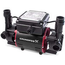 Grundfos pumps str2-1.5c twin ended shower pump (1.5 bar, positive).