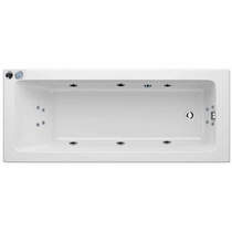 Hydracast Solarna Single Ended Turbo Whirlpool Bath With 14 Jets (1600x700mm)