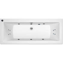 Hydrabath Solarna Double Ended Whirlpool Bath With 14 Jets (1700x750mm).