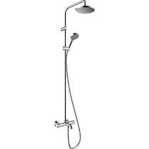 Hansgrohe Vernis 200 1 Jet Showerpipe Pack With Bath Filler Spout.