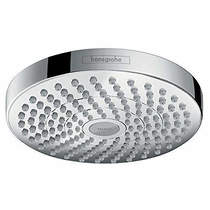 Hansgrohe croma select s 180 2 jet shower head (180mm, chrome).