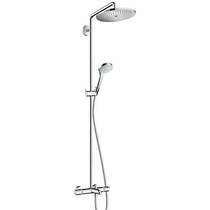Hansgrohe Croma Select S 280 Showerpipe Pack With Bath Spout (Chrome).