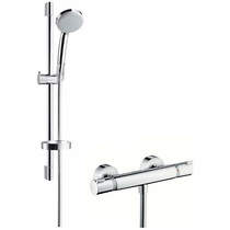 Hansgrohe ecostat combi bar shower set with 650mm slide rail kit (eco).