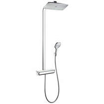 Hansgrohe Raindance Select E 360 1 Jet Showerpipe Pack (Chrome).