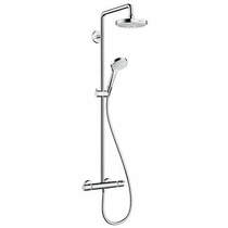 Hansgrohe croma select s 180 2 jet showerpipe pack with ecosmart.