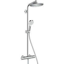 Hansgrohe Crometta S 240 1 Jet Showerpipe Pack (Chrome).