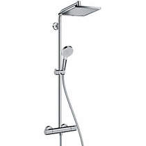 Hansgrohe crometta e 240 1 jet showerpipe pack (chrome).