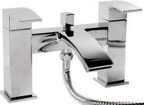 Hydra Asti Waterfall Bath Shower Mixer Tap With Shower Kit (Chrome).