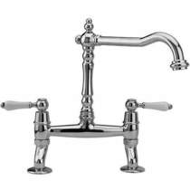 Hydra Bexley Kitchen Tap With Dual Lever Controls (Chrome).