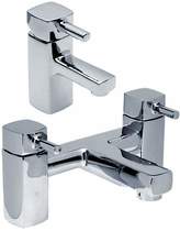 Hydra chester basin mixer & bath filler tap set (chrome).