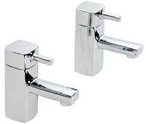 Hydra chester pair of basin taps (chrome).