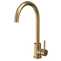 Hydra London Kitchen Tap With Swivel Spout (Brushed Brass).