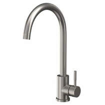 Hydra London Kitchen Tap With Swivel Spout (Brushed Steel).