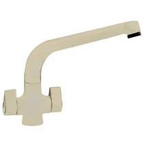 Hydra madrid kitchen tap with swivel spout (beige).