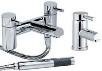 Hydra Malton Basin & Bath Shower Mixer Tap Set (Free Shower Kit).