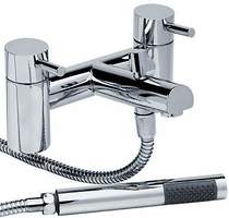 Hydra Malton Bath Shower Mixer Tap With Shower Kit (Chrome).