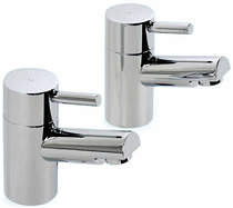 Hydra malton pair of basin taps (chrome).