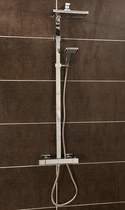 Hydra norton thermostatic bar shower valve & rigid riser set.