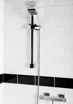 Hydra norton thermostatic bar shower valve with slide rail kit.