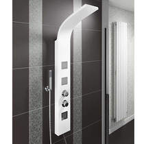 Hydra Showers Thermostatic Shower Panel With Jets (White).