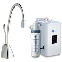 Insinkerator hot water steaming hot filtered kitchen tap (chrome).