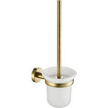 JTP Vos Toilet Brush & Holder (Brushed Brass).