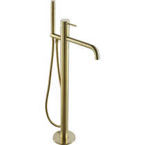 JTP Vos Floor Standing Bath Shower Mixer Tap (Brushed Brass).