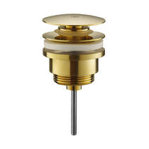 JTP Vos Click Clack Basin Waste (Universal, Brushed Brass)