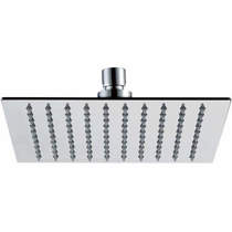 JTP Inox Slim Square Shower Head (250x250mm, Stainless Steel).