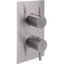 JTP Inox Concealed Thermostatic Shower Valve (1 Outlet, Stainless Steel).