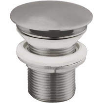 JTP Inox Click Clack Basin Waste (Unslotted, Stainless Steel).