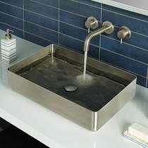 JTP Inox Rectangular Counter Top Basin (520x340, Stainless Steel).