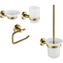 JTp vos bathroom accessories pack 4 (brushed brass).