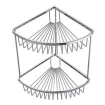 Kartell Wire Double Corner Basket (Chrome).