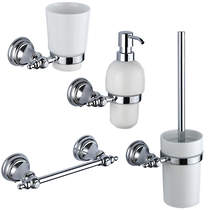 Kartell Astley Bathroom Accessories Pack 10 (Chrome).