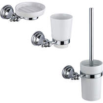 Kartell Astley Bathroom Accessories Pack 7 (Chrome).