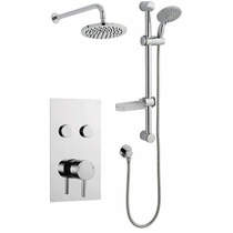 Kartell Plan Push Shower Valve, Slide Rail Kit With Head & Arm (Option 10).