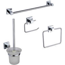 Kartell Pure Bathroom Accessories Pack 6 (Chrome).